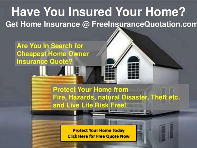 Free Homeowners Insurance Quotes Online, Get Cheapest Rates on Home I…